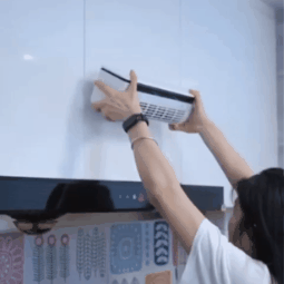 Mini Aire Acondicionado de Pared 2 en 1