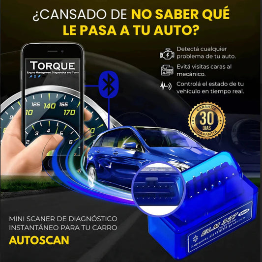 AutoScanner | Mini Scaner de Diagnóstico instantáneo para autos