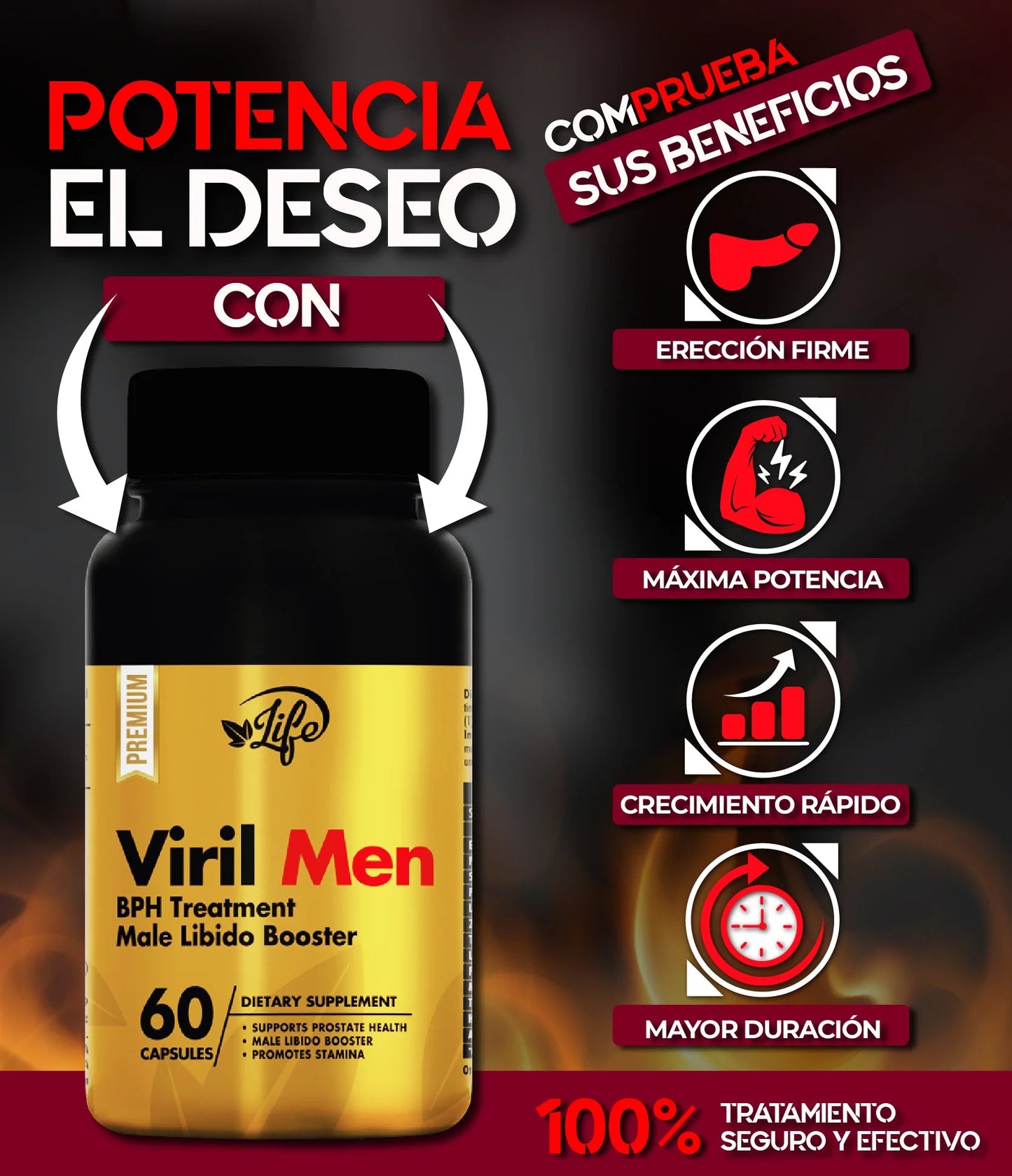 VirilMen Energía y Vitalidad - 60 Capsulas