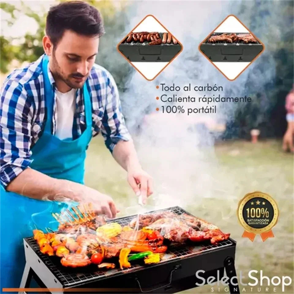 Parrilla Portátil de Acero Inoxidable