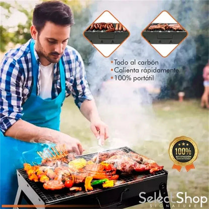 Parrilla Portátil de Acero Inoxidable